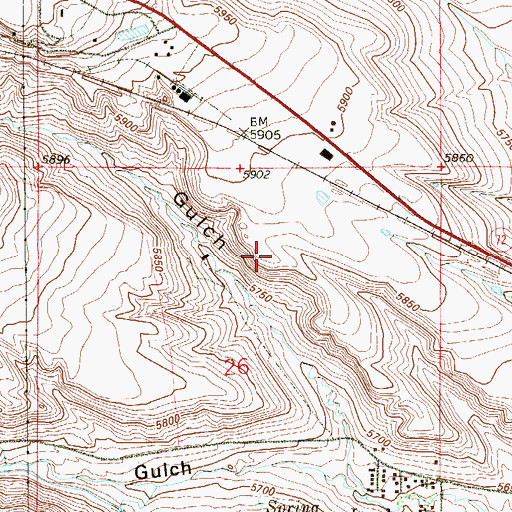 Topographic Map of Leyden Number One Mine, CO