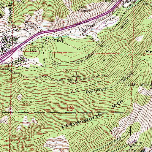 Topographic Map of Pulaski Mine, CO