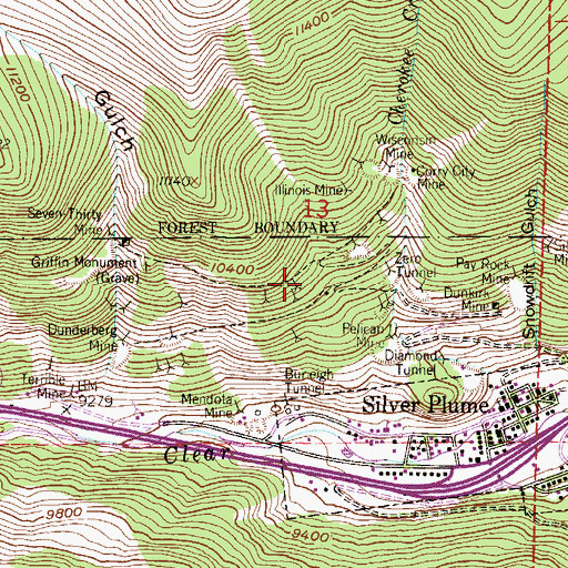 Topographic Map of Scotia Mine, CO