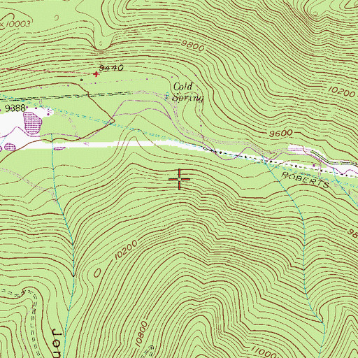 Topographic Map of Jones Gulch Claims, CO