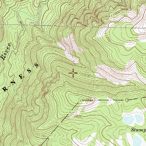 Topographic Map of San Juan National Forest, CO