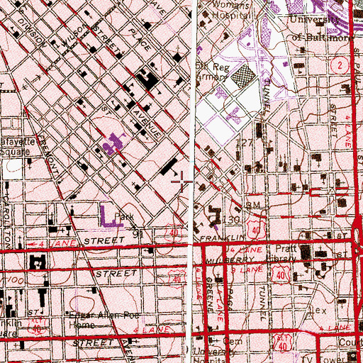 Topographic Map of Joseph C Briscoe School, MD