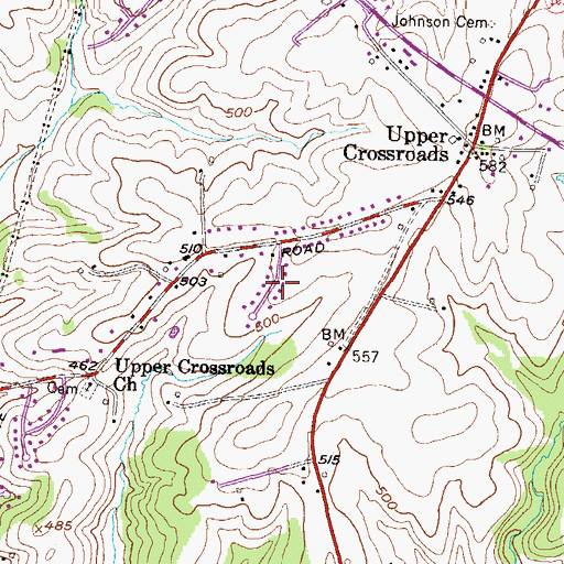 Topographic Map of Hunting Ridge, MD