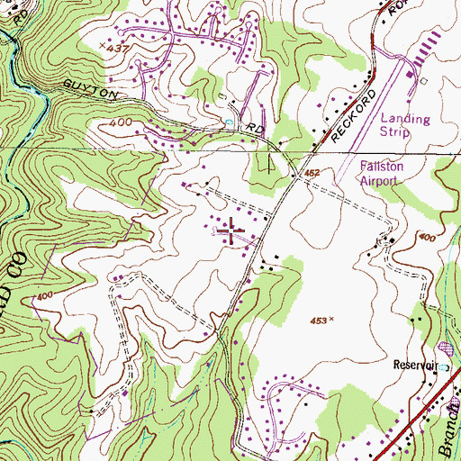 Topographic Map of Laurelvale, MD