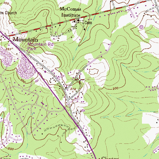 Topographic Map of McGuigan Park, MD