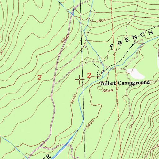 Topographic Map of Deadman Flat, CA
