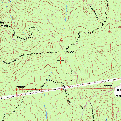 Topographic Map of Grizzly Gulch (historical), CA