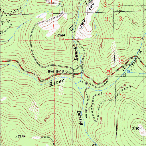 Topographic Map of Summit House (historical), CA