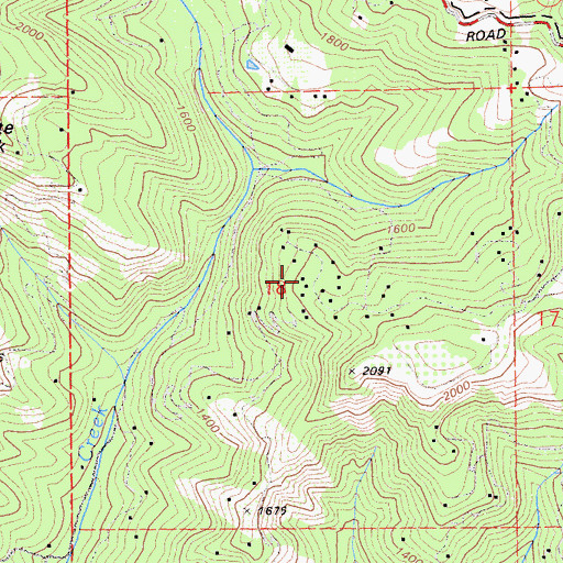 Topographic Map of White Rock Ranch, CA