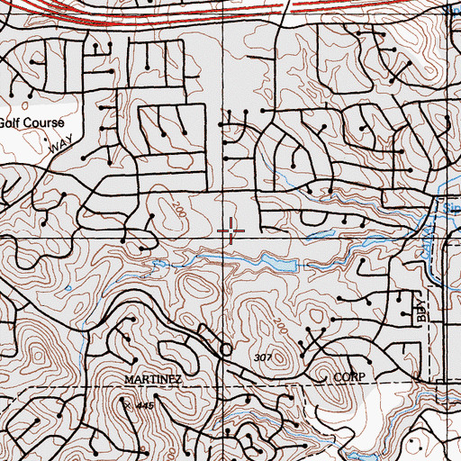 Topographic Map of Hidden Valley Elementary School, CA