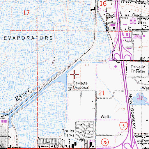 Topographic Map of Otay River Marsh, CA