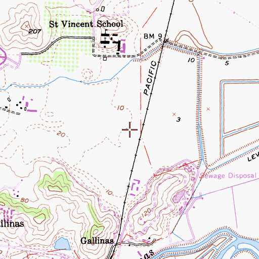 Topographic Map of Miller (historical), CA