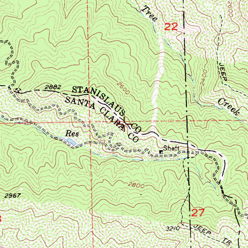 Topographic Map of Western Mine, CA