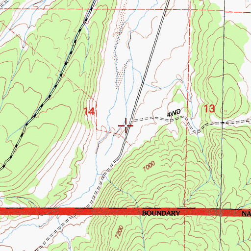 Topographic Map of Seases Ranch (historical), CA