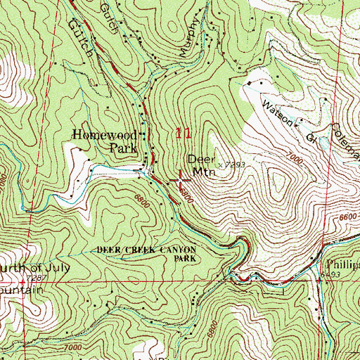 Topographic Map of Union Mica Lode Mine, CO