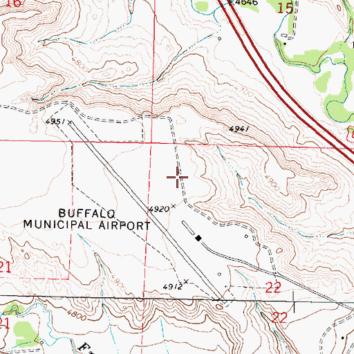 Topographic Map of City Pit, WY