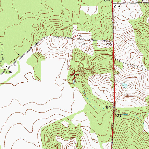 Topographic Map of Chambless Sink, GA