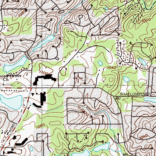 Topographic Map of Westfield, GA