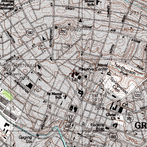 Topographic Map of Charles E Daniel Theatre, SC