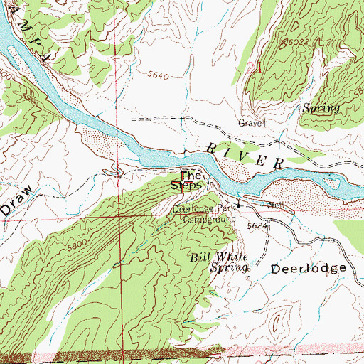 Topographic Map of The Steps, CO