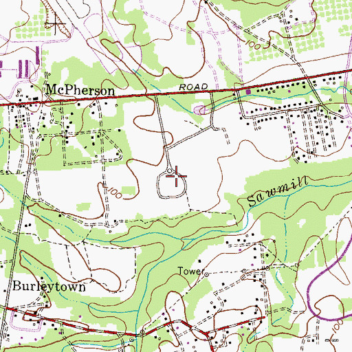 Topographic Map of Maryland Training School for Girls (historical), MD