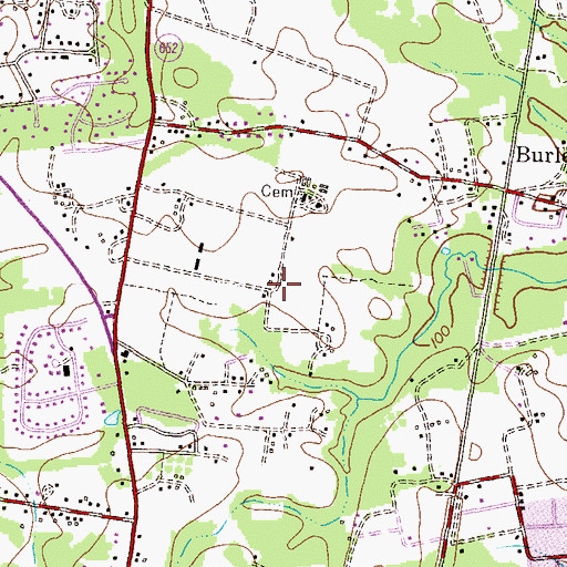 Topographic Map of Washington Crest Heights, MD