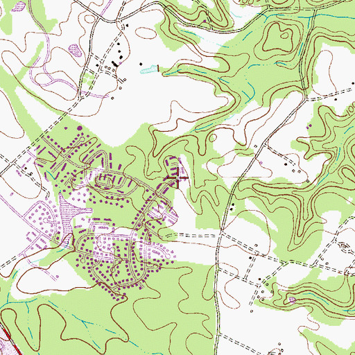 Topographic Map of Crofton Highlands, MD