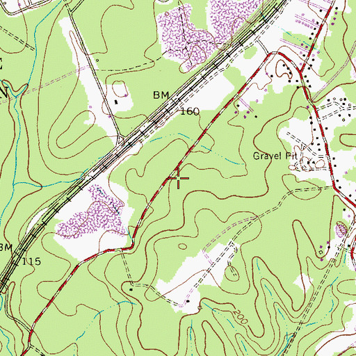 Topographic Map of Piney Orchard Business Park, MD