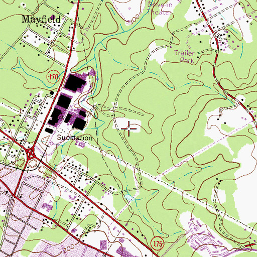 Topographic Map of Nevamar Industrial Park, MD