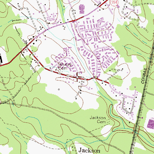 Topographic Map of Stillmeadow, MD
