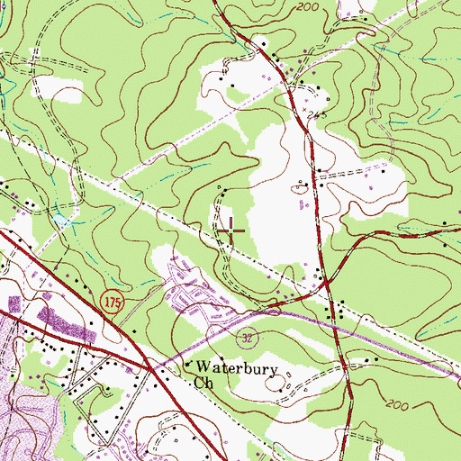 Topographic Map of Villa Bella, MD
