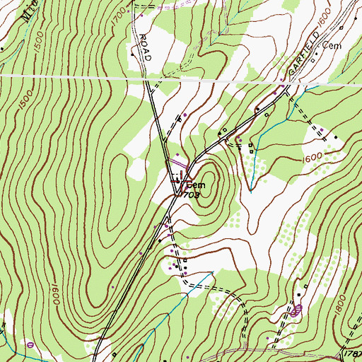 Topographic Map of Mount Bethel United Methodist Church, MD