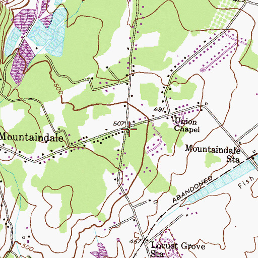 Topographic Map of Mountaindale Brethren Church, MD