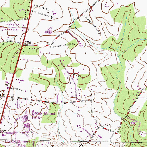 Topographic Map of Norbrook Village, MD