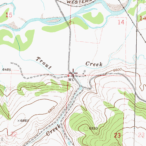 Topographic Map of Elk Creek, CO