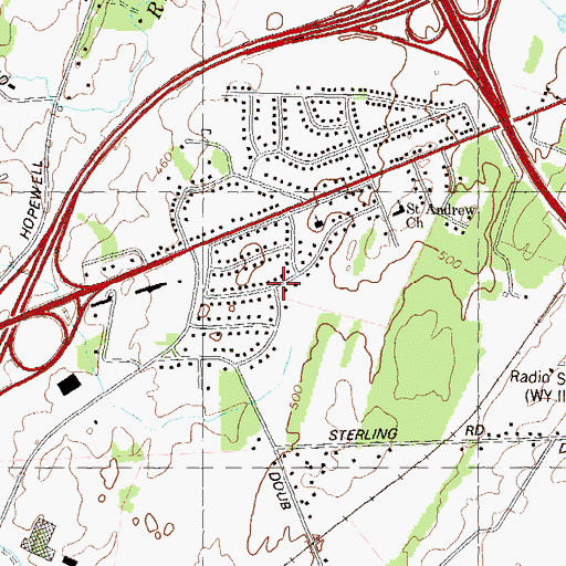 Topographic Map of Van Lear Manor, MD