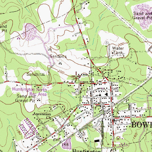 Topographic Map of First Lutheran Cemetery, MD