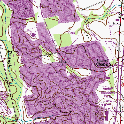 Topographic Map of Mason School (historical), MD