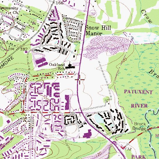 Topographic Map of Our Savior Lutheran Church, MD