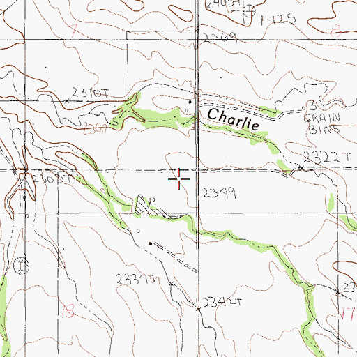 Topographic Map of Poleville School (historical), MT