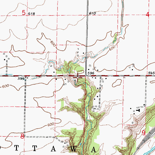 Topographic Map of Kenny School (historical), IL