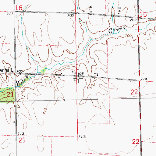 Topographic Map of Elm Grove School (historical), IL