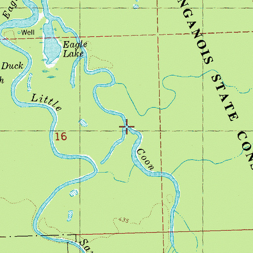 Topographic Map of Eagle Lake, IL