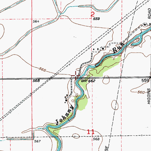 Topographic Map of Gibson School (historical), IL