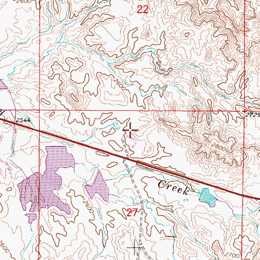 Topographic Map of Strawberry Hill Recreation Area, MT