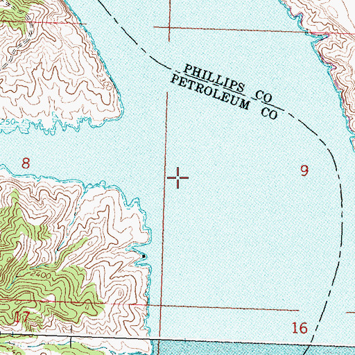 Topographic Map of Bervie Post Office (historical), MT