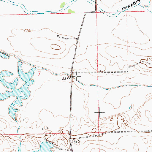 Topographic Map of Paradise Post Office (historical), MT