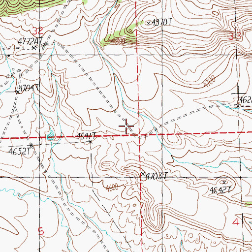 Topographic Map of Clara Post Office (historical), MT