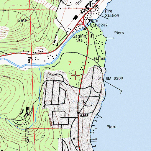 Topographic Map of Westshore Community Center, CA