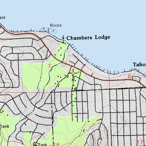 Topographic Map of Kailua Park, CA
